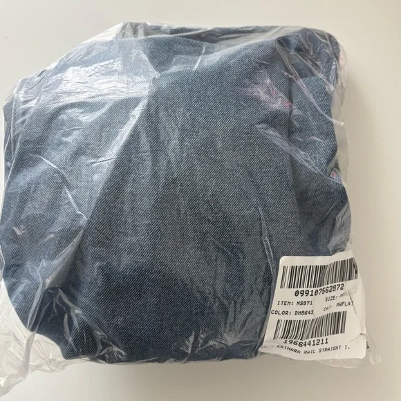 Madewell x Kaihara Denim The Rail Straight Jean Hornbook Wash Blue - Picture 6 of 7